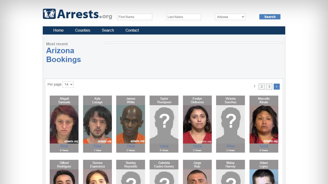 Arizona Arrests and Inmate Search